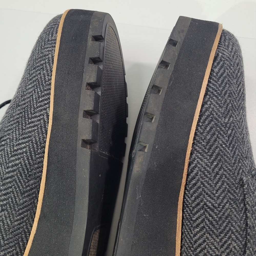 EILEEN FISHER EDDY LACE UP PLATFORM TWEED HERRINGBONE OXFORD LOAFER SHOE 7.5 A11 - Picture 10 of 13